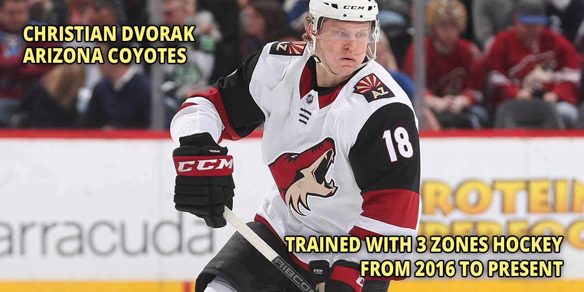 3 Zones Hockey School Student Christian Dvorak Arizona Coyotes