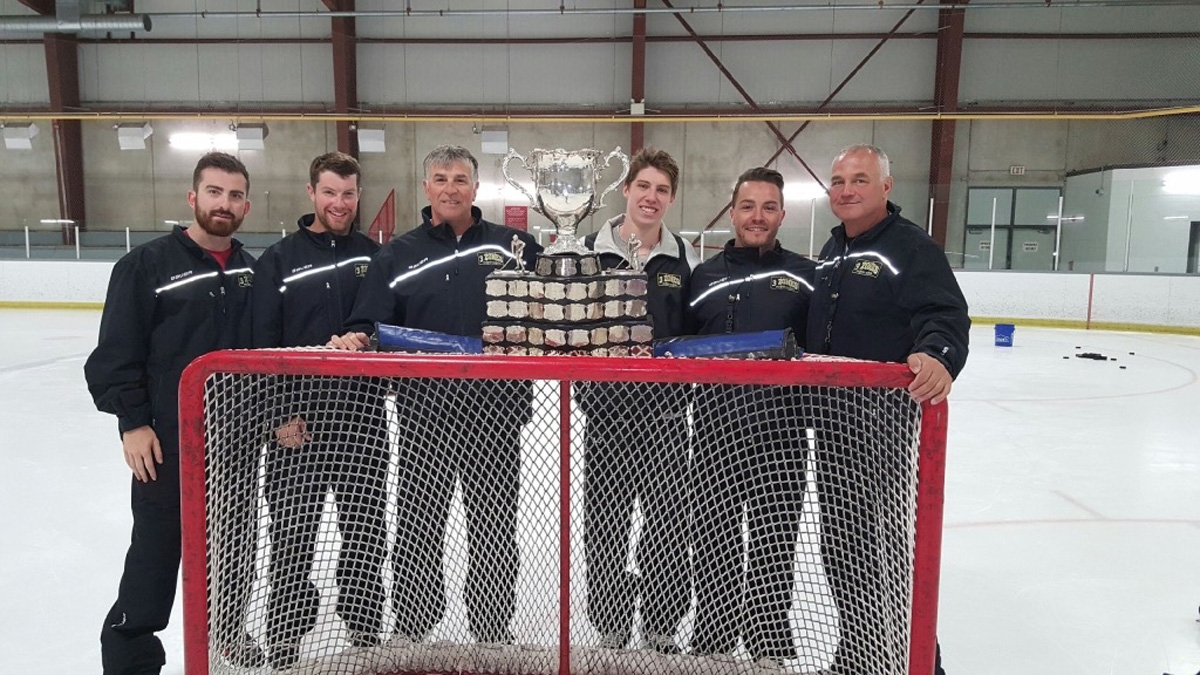 3 Zones Head Instructors with Mitch Marner after winning Memorial Cup 2016